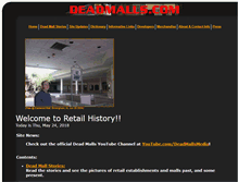 Tablet Screenshot of deadmalls.com